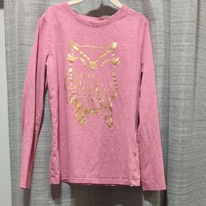 Pink Owl Graphic Kids Shirt